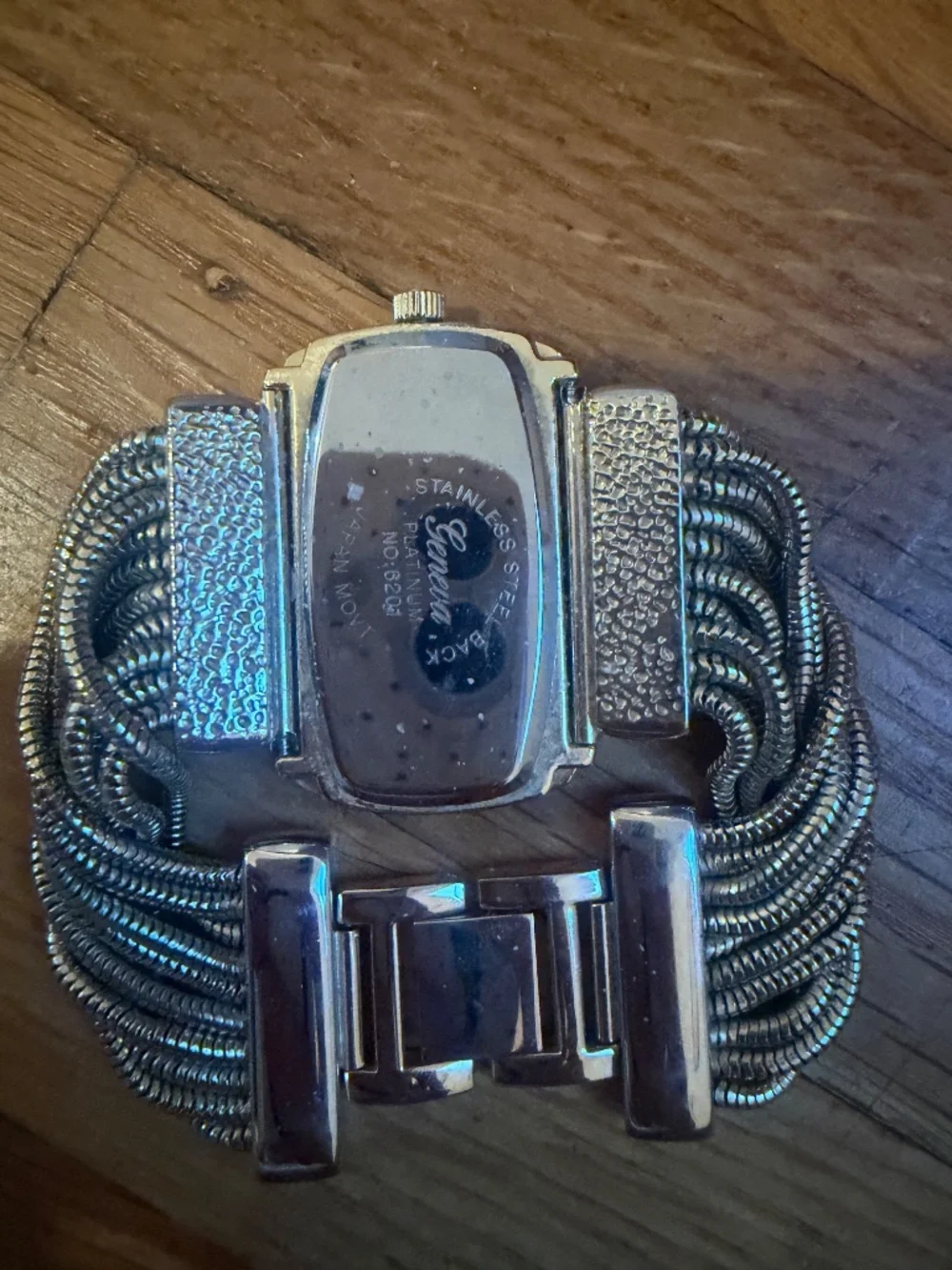 Vintage Y2K Silver-Tone Cuff Watch Lot (Geneva & Juashida)